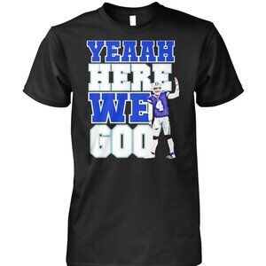 Dak Prescott Yeah Here We Go Dallas Cowboys Retro Football Fan Collector T-Shirt
